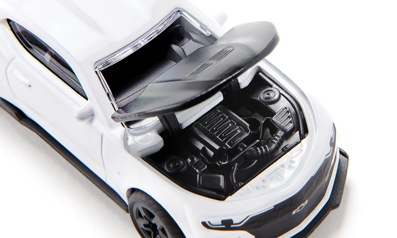 Chevrolet Camaro White with Black Hood Diecast Model Car by Siku