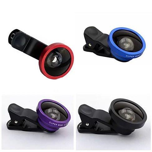 Color: Purple - SUPER WIDE Clip and Snap Lens for iPhone and any Smartphone