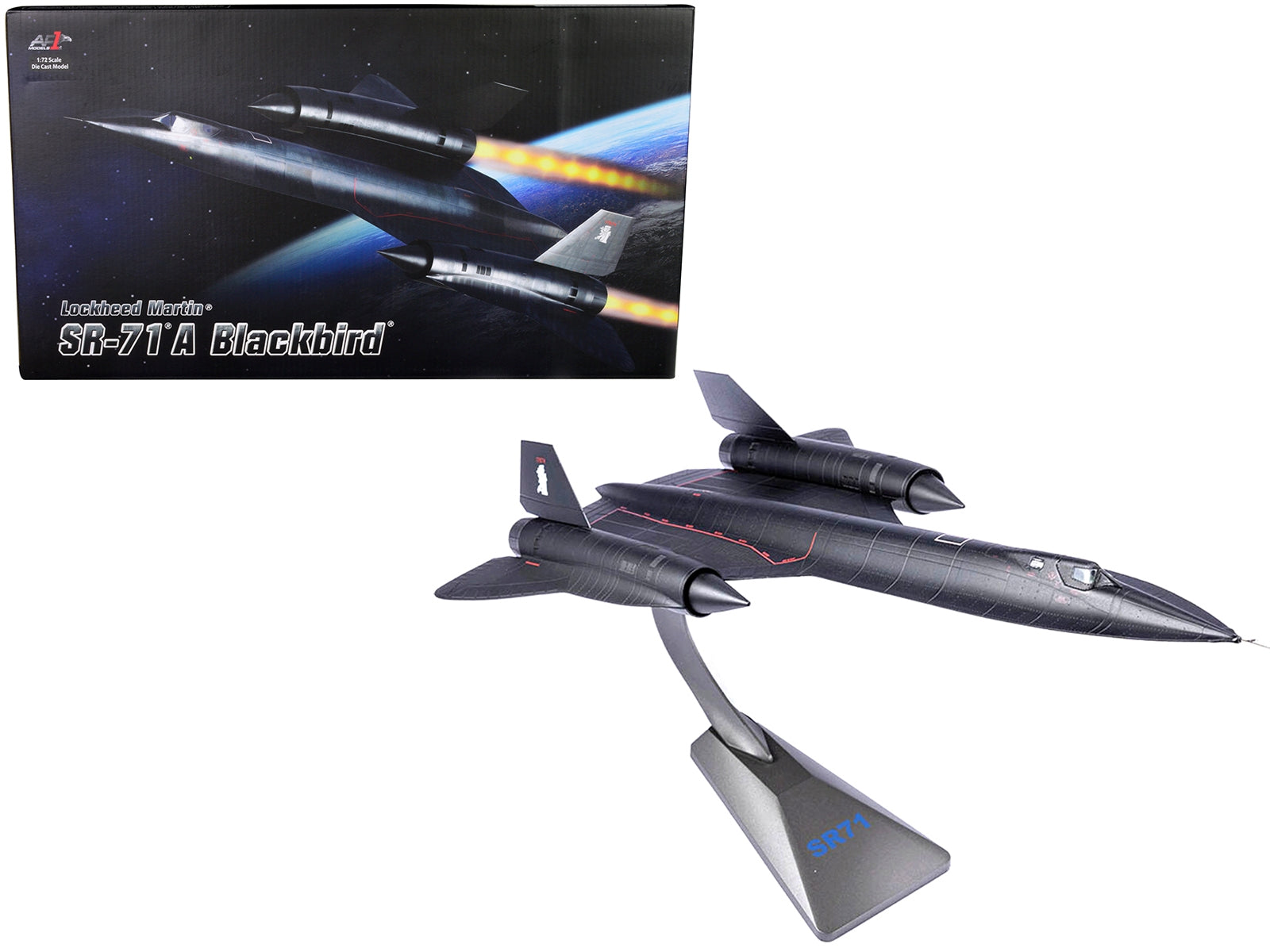 Lockheed Martin SR-71A Blackbird Aircraft #17974 "United States Air Force" 1/72 Diecast Model by Air Force 1