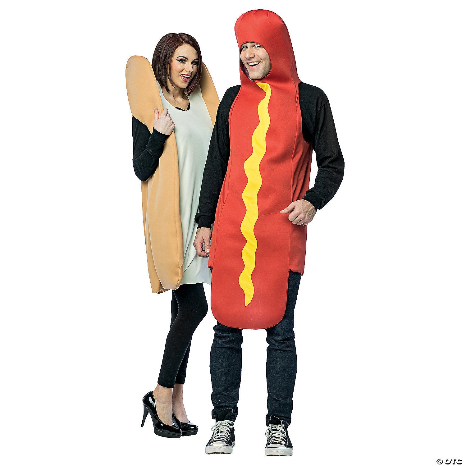 Hot dog and bun couples costume