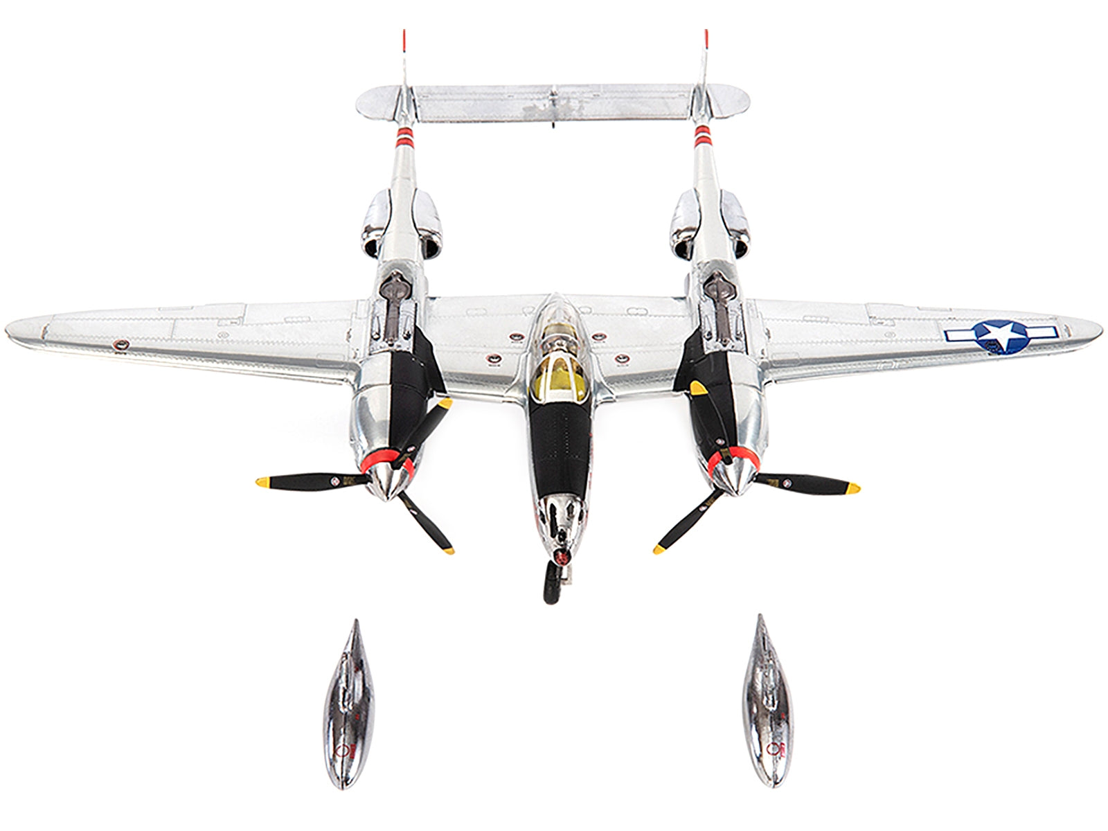 Lockheed P-38J Lightning Fighter Plane "Major Thomas McGuire U.S. Army Air Force 431st Fighter Squadron" (1944) 1/72 Diecast Model by JC Wings